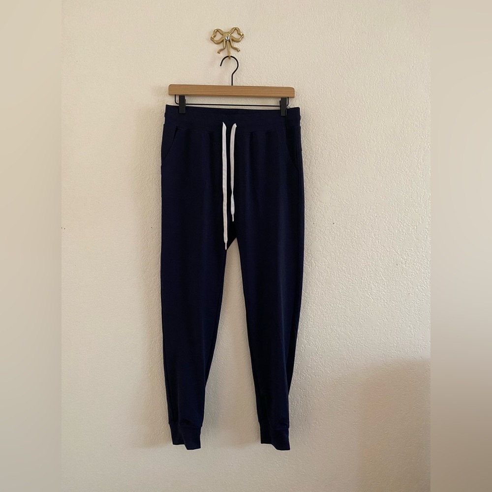Zyia Active Dark Navy Blue Drawstring Joggers Pants Women’s Size Medium